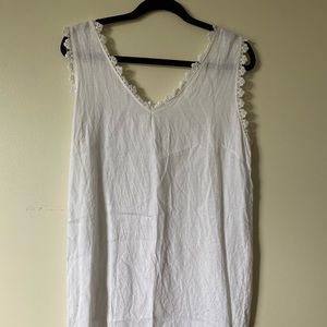 Vintage (Bellambia) Linen Dress in Pure White